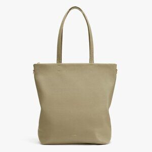 NWT Cuyana Tall Easy Zipper Tote Sage Green